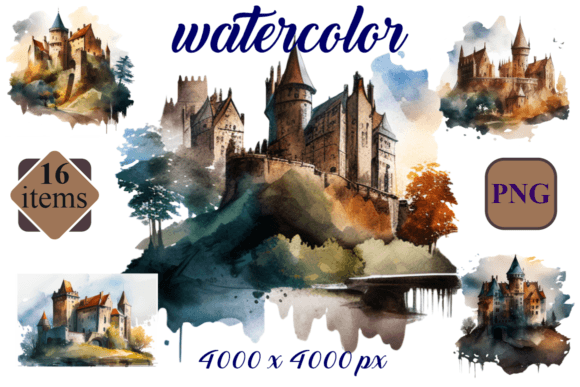 Medieval Castle Watercolor PNG: A Designer’s Real-World Embroidery Review
