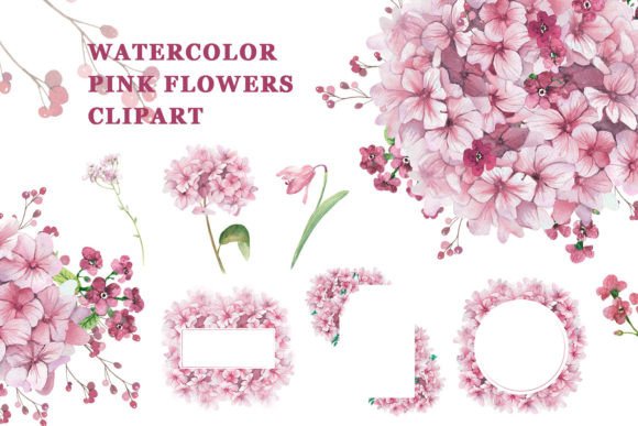 Pink Floral Clipart, Watercolor Hydrangea: A Designer’s Honest Review
