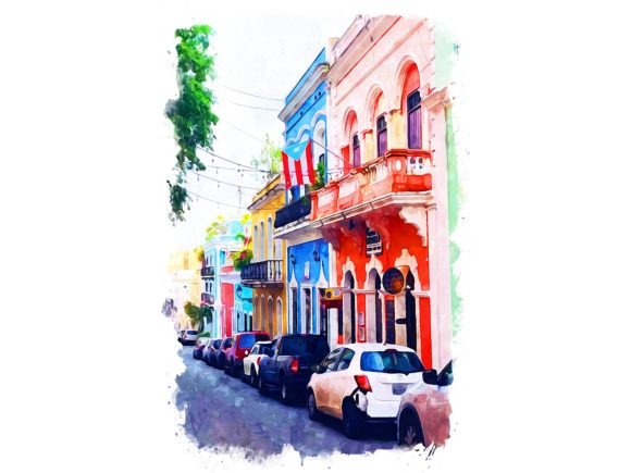 Puerto Rico Summer Watercolor Illustrations: A Designer’s Take for Local Branding