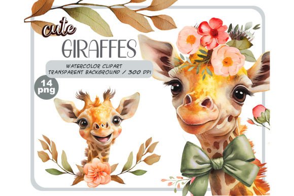 Watercolor Cute Baby Giraffes Clipart: A Designer’s Real-World Review for Branding & Creative Projects
