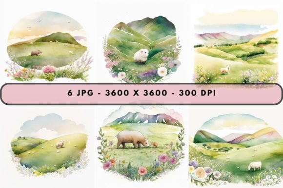 Watercolor Rolling Hills Illustrations: A Brand Designer’s Honest Review